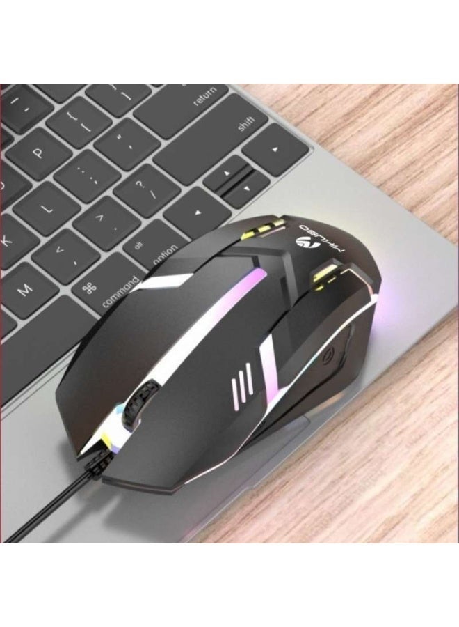 MIKUSO MOS-379U RGB Breathing Light Gaming Optical Mouse - Image 1