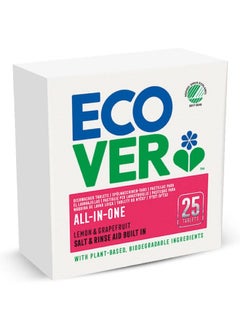 ecover All In One Dishwasher Tablets-25 Lemon & Grapefruit 500G  - Image 1