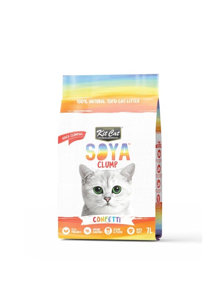 Soybean Cat Litter – Soya Clump Confetti Scent, 7L