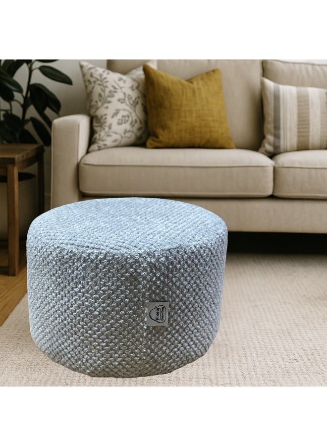 PixelsBeanBag Round Ottoman, for Living Room and Bedroom - Image 1