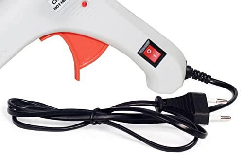 CRAFTYGUN WHITE MINI 20 WATT HOT MELT GLUE GUN WITH 5 HOT GLUE STICKS - Image 3