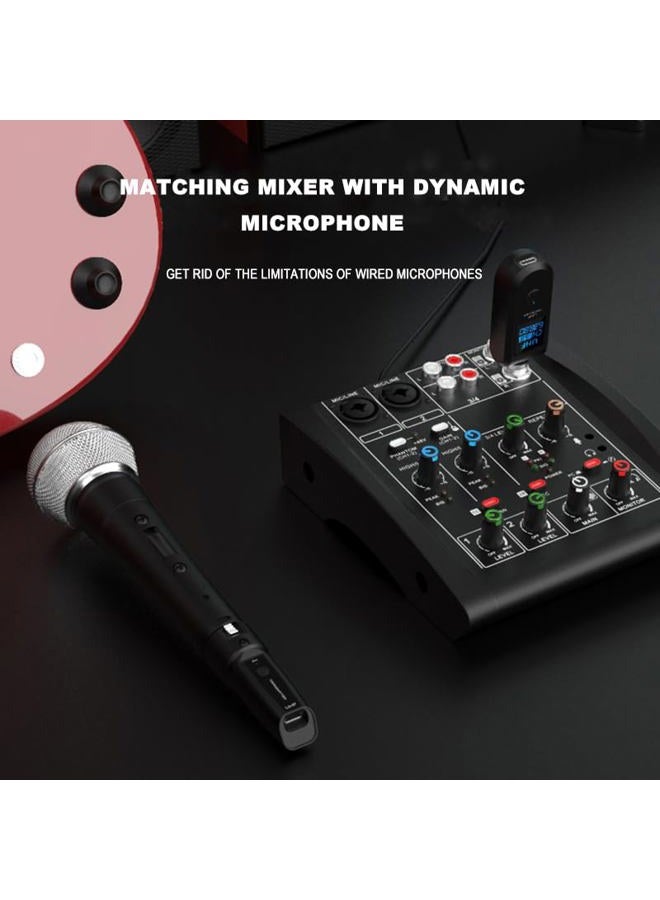 TAVOSOP Wireless Microphone Transmitter Receiver 2.4Ghz, XLR Microphone Wireless System, Rechargeable Wireless Mic Adapter for Audio Mixer, Dynamic Mic, Electric Guitar Bass(1 receive + 1 transmit) - Image 4