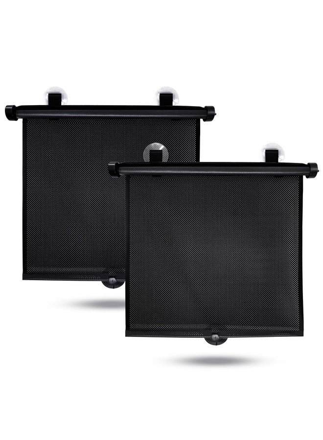 EcoNour Car Window Shades for Baby (2 Pack) - Upgraded | Shades for Side Window | Comes with Enhanced Suction Cups & Large Clips for Durability | Baby Car Accessories (15" x 17") - Image 1