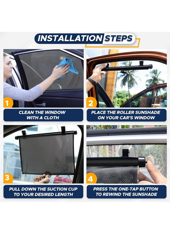 EcoNour Car Window Shades for Baby (2 Pack) - Upgraded | Shades for Side Window | Comes with Enhanced Suction Cups & Large Clips for Durability | Baby Car Accessories (15" x 17") - Image 3