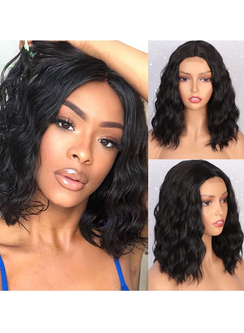 إستيل شعر مستعار مقاوم للحرارة من الألياف الطبيعة يبحث عن شعر مستعار كوسبلاي للاستخدام اليومي للحفلات الاصطناعية لاستبدال شعر مستعار أسود - Image 2