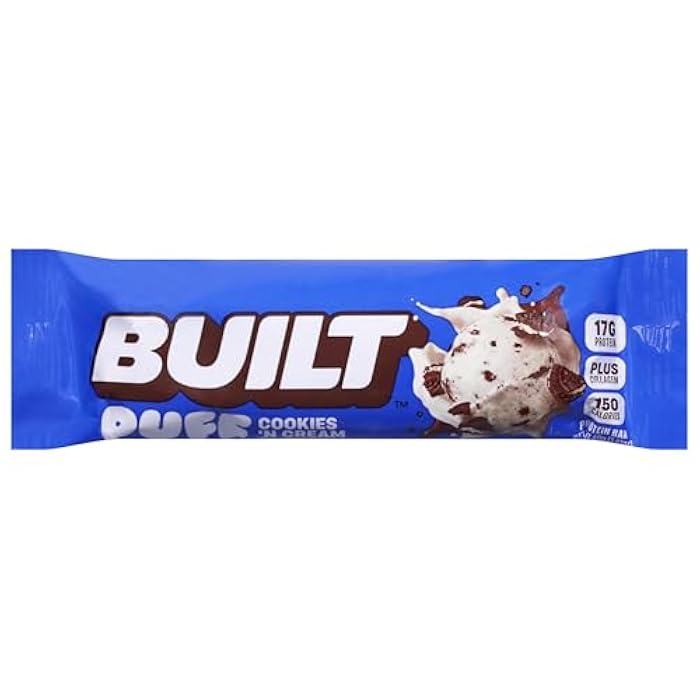 Built, Puff Wc Cookie Cream Bar, 1.41 Ounce