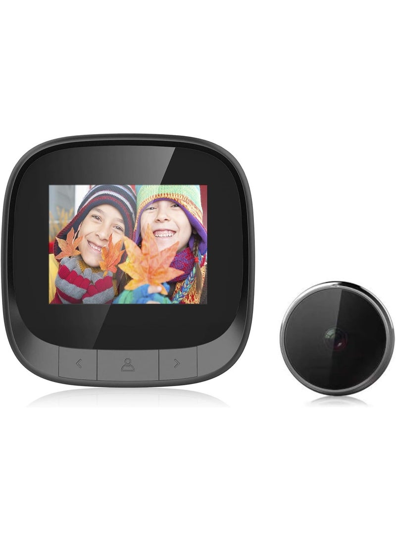 Smart Digital Video Doorbell Camera with 2.4-Inch LCD, 360P Resolution, 90° Viewing Angle – Peephole Viewer for Home Security - Image 4