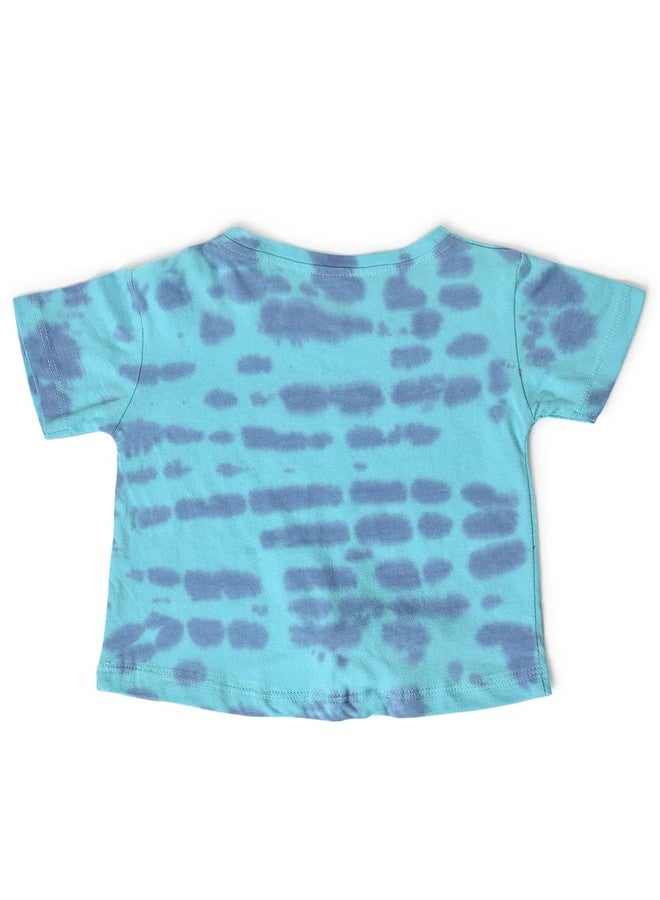 Mi Arcus Cotton Printed Round Neck Short Sleeve Baby Tshirt for 0-3 Months Girls Kids Infants Toddlers Pack fo 2 Purple, Blue - Image 4