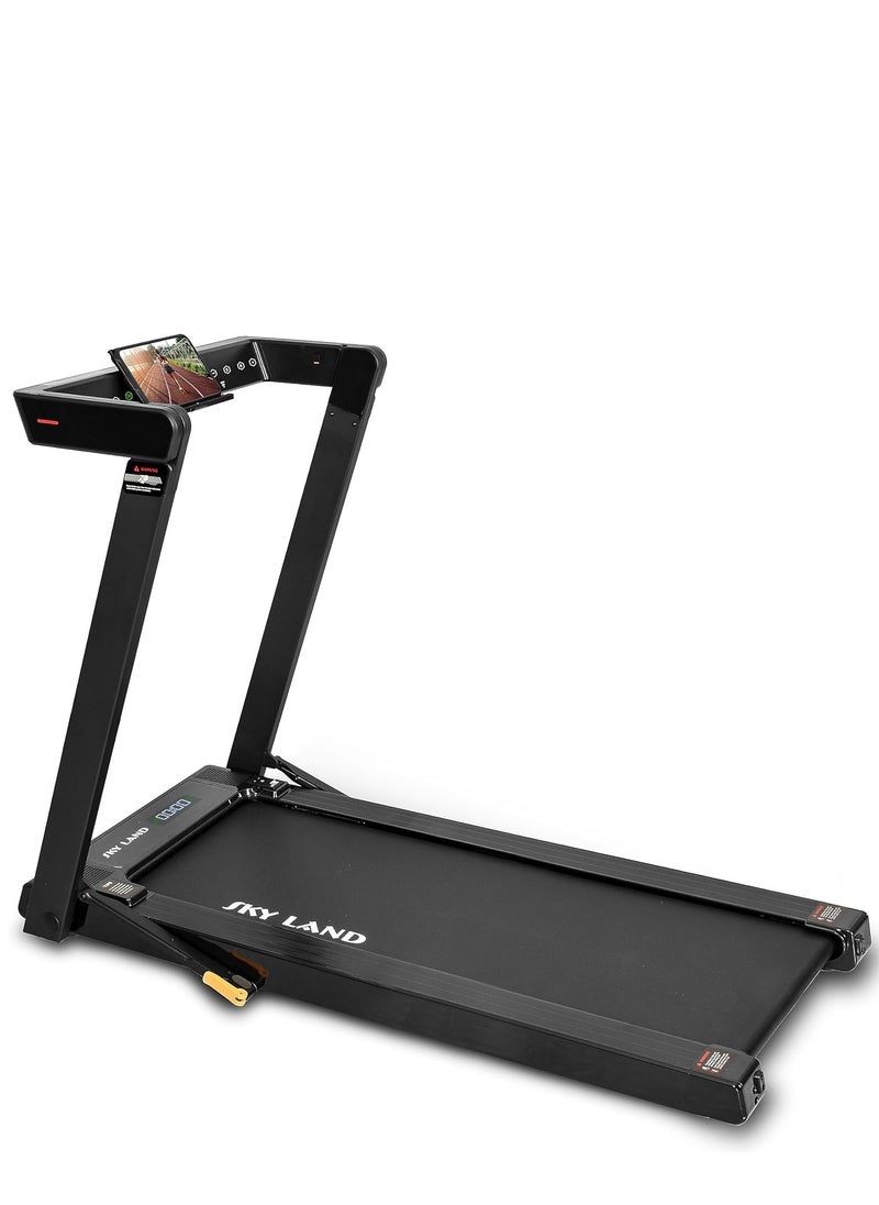 Sky Land - Foldable 3-in-1 Under Desk Treadmill | 2.5HP Quiet Running Machine for Home with Shock Absorption, LED Display & Device Holder | Supports 110kg User Weight | Walking pad For Home Gym & Office Use EM-1296 - Image 1