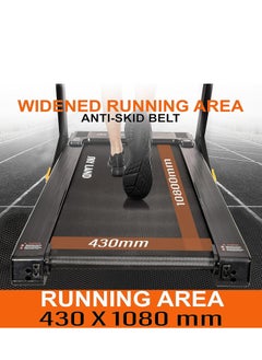 Sky Land Foldable 3-in-1 Under Desk Treadmill | 2.5HP Quiet Running Machine for Home with Shock Absorption, LED Display & Device Holder | Supports 110kg User Weight | Walking pad For Home Gym & Office Use EM-1296  - Image 4