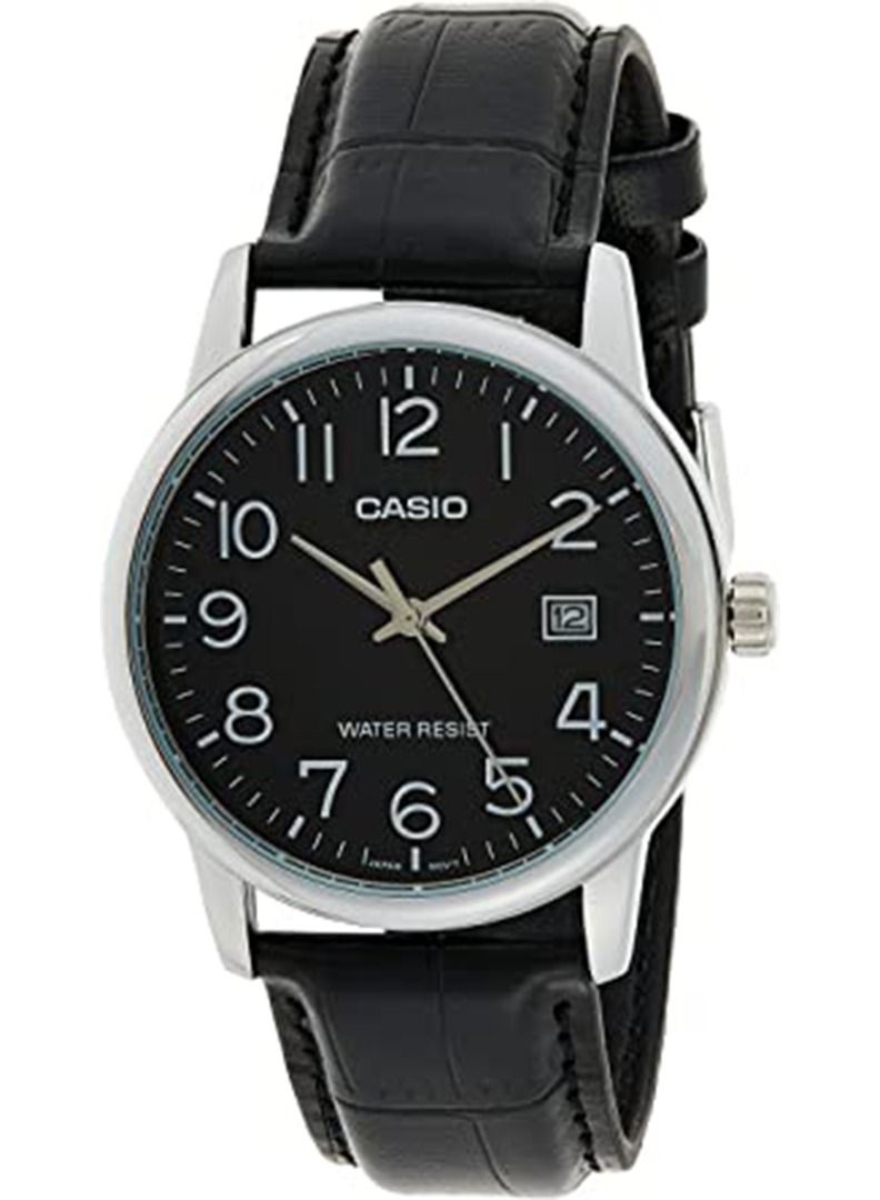 CASIO Men's Water Resistant Analog Watch MTP-V002L-1BUDF - 39 mm - Black - Image 1