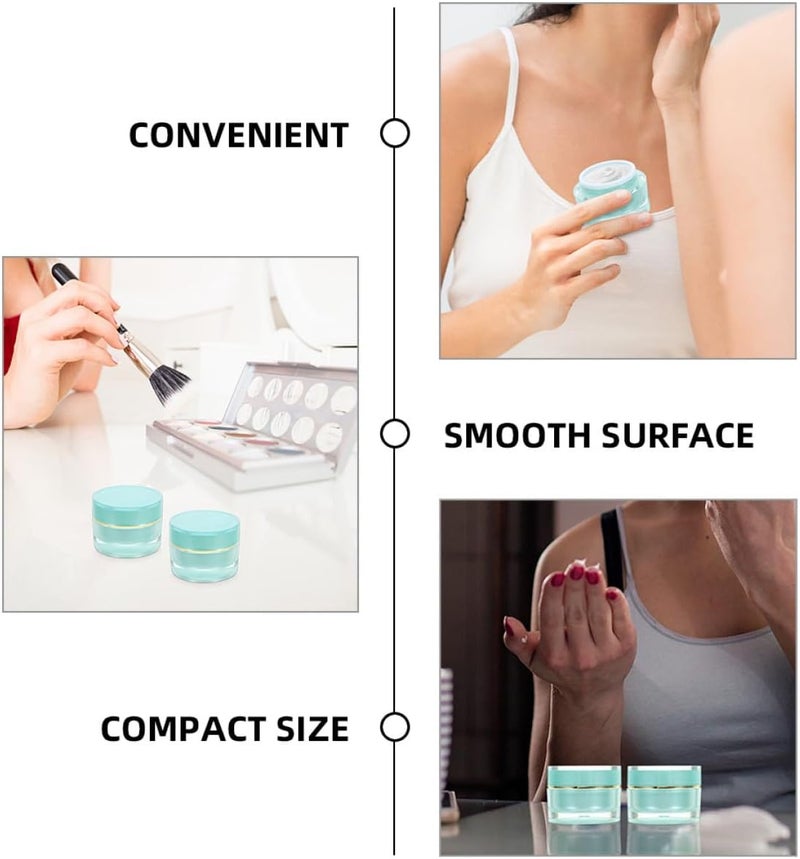 3pcs 30g Wide Mouth Small Cream Jars with Lids Refillable Empty Travel Containers for Cosmetic Creams and Lotions - Image 3