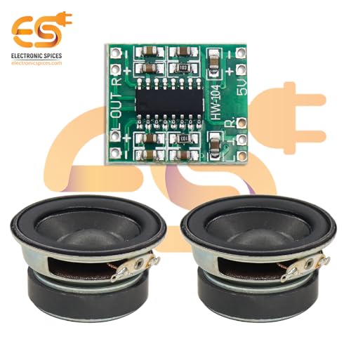 Electronicspices Electronic Spices Combo of Mini 3Watt Speaker 4ohm Speaker with PAM8403 Mini 2 Channel 3W Stereo Class D Audio Power Amplifier Module Board - Image 5