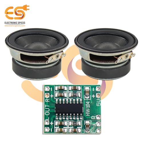 Electronicspices Electronic Spices Combo of Mini 3Watt Speaker 4ohm Speaker with PAM8403 Mini 2 Channel 3W Stereo Class D Audio Power Amplifier Module Board - Image 3