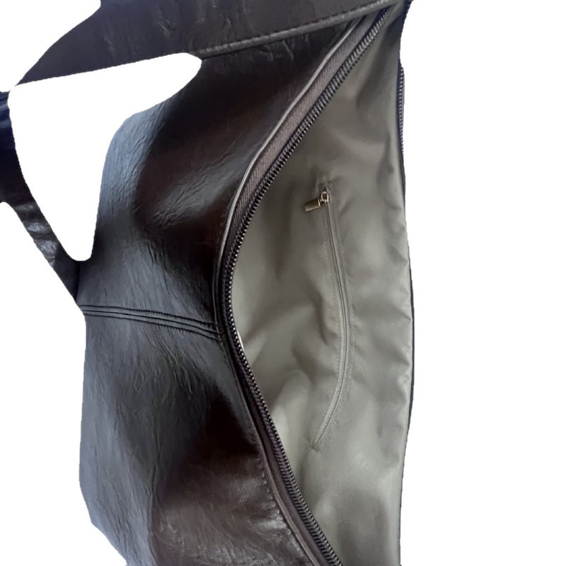 Foldable PU Leather Tote Bag with Adjustable Shoulder Strap - Image 5