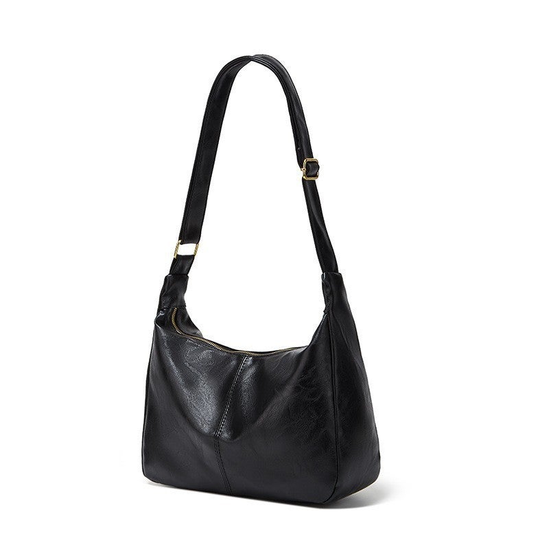 Foldable PU Leather Tote Bag with Adjustable Shoulder Strap - Image 3