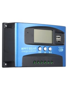 NIBEMINENT Dual USB Solar Charge Controller Black/Blue  - Image 1
