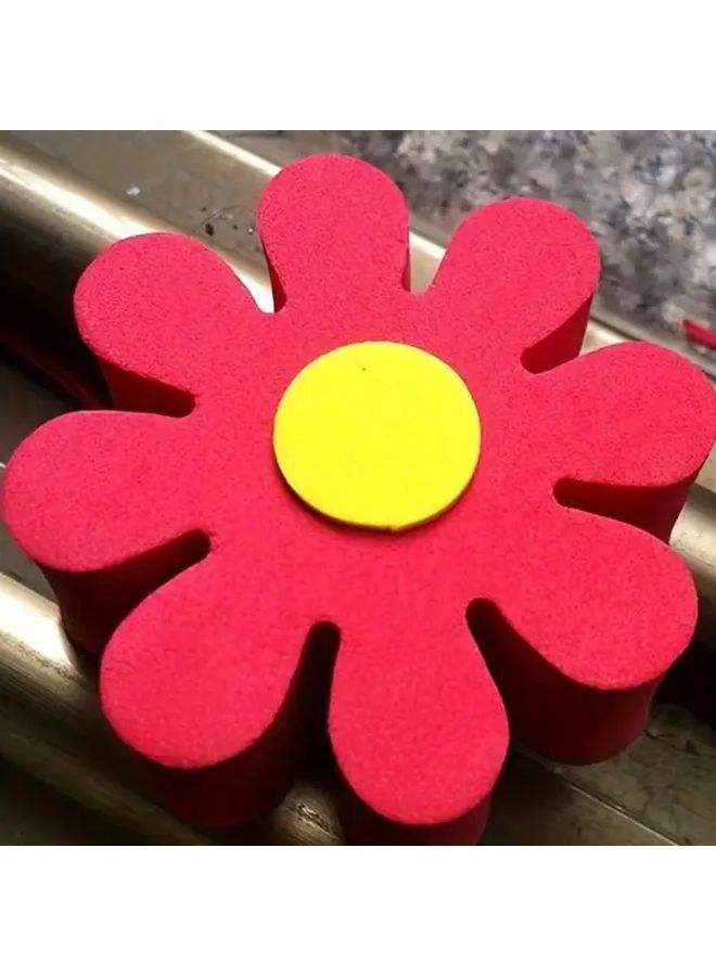 غطاء كرة هوائي السيارة الأبيض بتصميم زهري من مادة ABS لجميع المركبات - Image 2