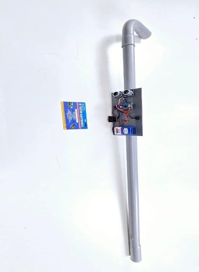 TESTIN ELECTRONICS BLIND STICK PROJECT || SMART BLIND STICK ||OBSTACLE DETECTION BLIND STICK || ELECTRONIC GUIDANCE STICK ||NEXT-GENERATION BLIND STICK || SMART WALKING AID FOR THE BLIND - Image 1