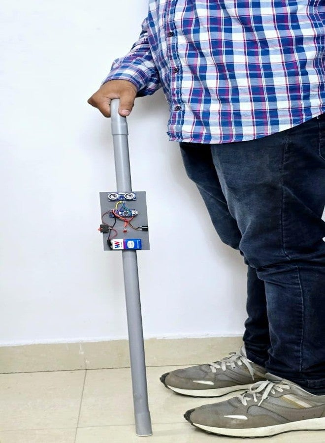 TESTIN ELECTRONICS BLIND STICK PROJECT || SMART BLIND STICK ||OBSTACLE DETECTION BLIND STICK || ELECTRONIC GUIDANCE STICK ||NEXT-GENERATION BLIND STICK || SMART WALKING AID FOR THE BLIND - Image 5