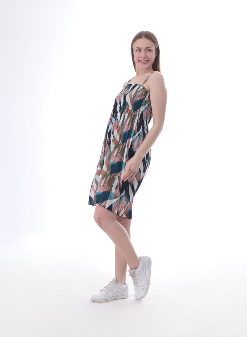 بيبو فستان حريمي قصير مشجر - Image 2