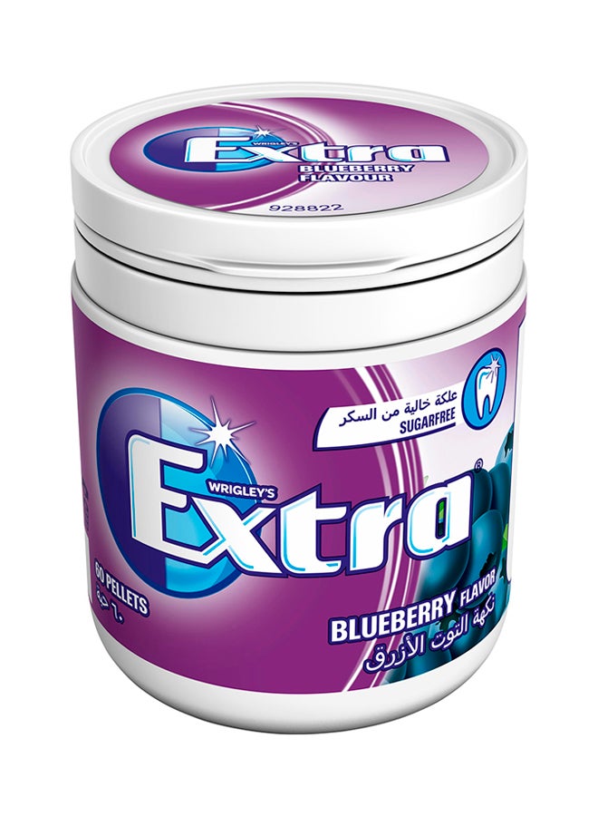 Extra Blueberry Chewing Gum 60 Pellets 84g - Image 1