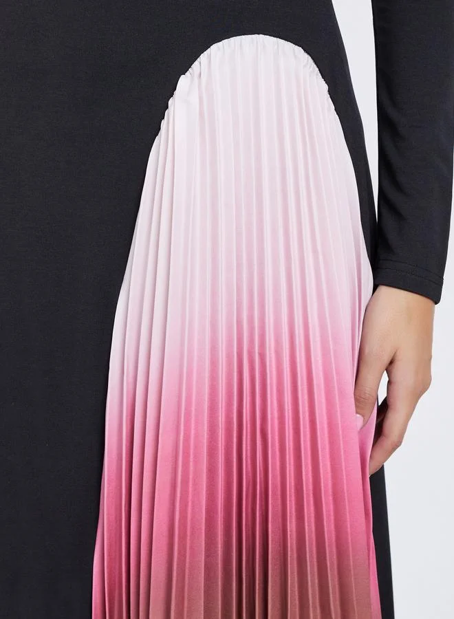 ستايلي فستان ميدي مطوي بتصميم تاي داي