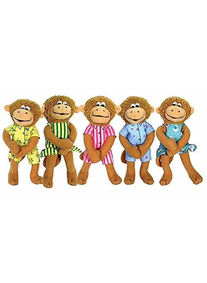 MerryMakers Puppet-5 Little Monkeys Finger - Image 1