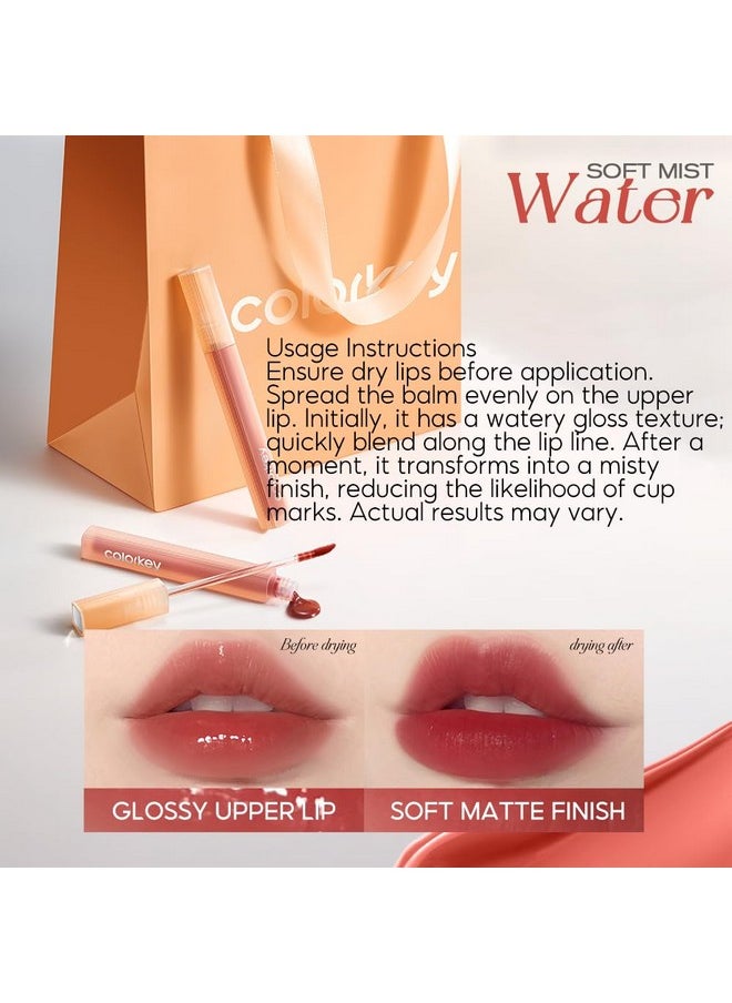 COLORKEY Soft Matte Water Lip Tint, Matte Finishs, Long-Lasting, Moist Fit Without Stickiness, Moisturized, Waterproof, Liquid Lipstick, Nude Lip Color (O346 Cinnamon Milk)  - Image 4
