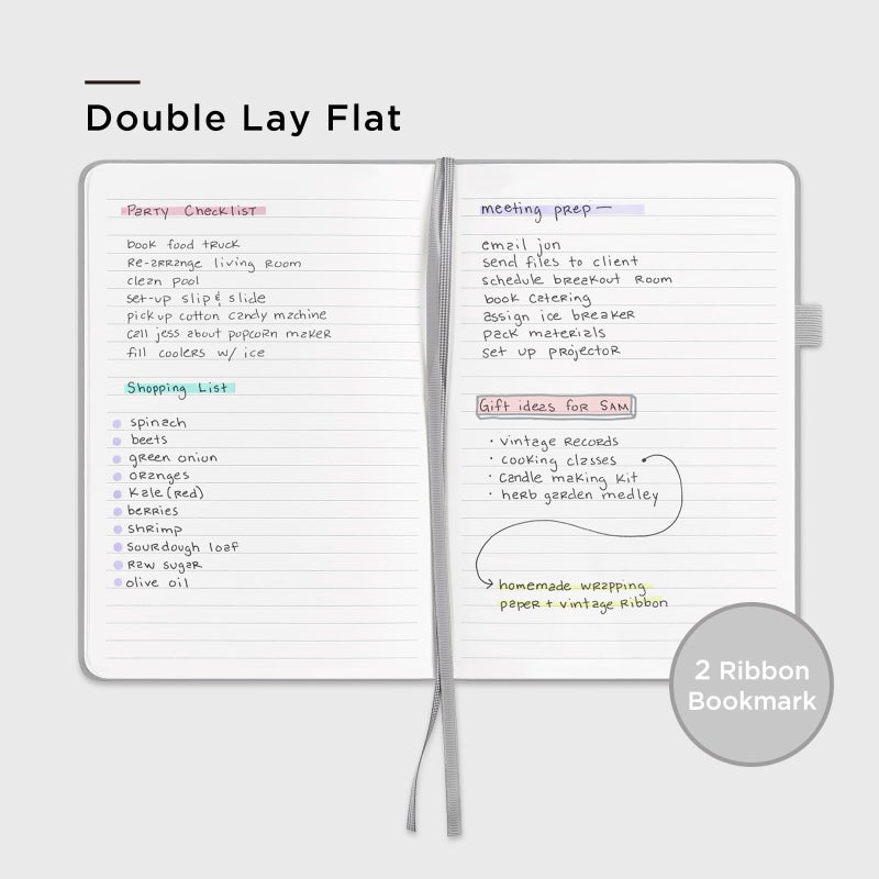 &And Per Se ⩓ Per Se Lined Journal Notebook, 160 Pages, A5 5.7 x 8 inches College Ruled Thick Paper Notebook Journals for Writing, Hardcover Notebooks for Women Men Office School (1 Pack, Grey) - Image 4