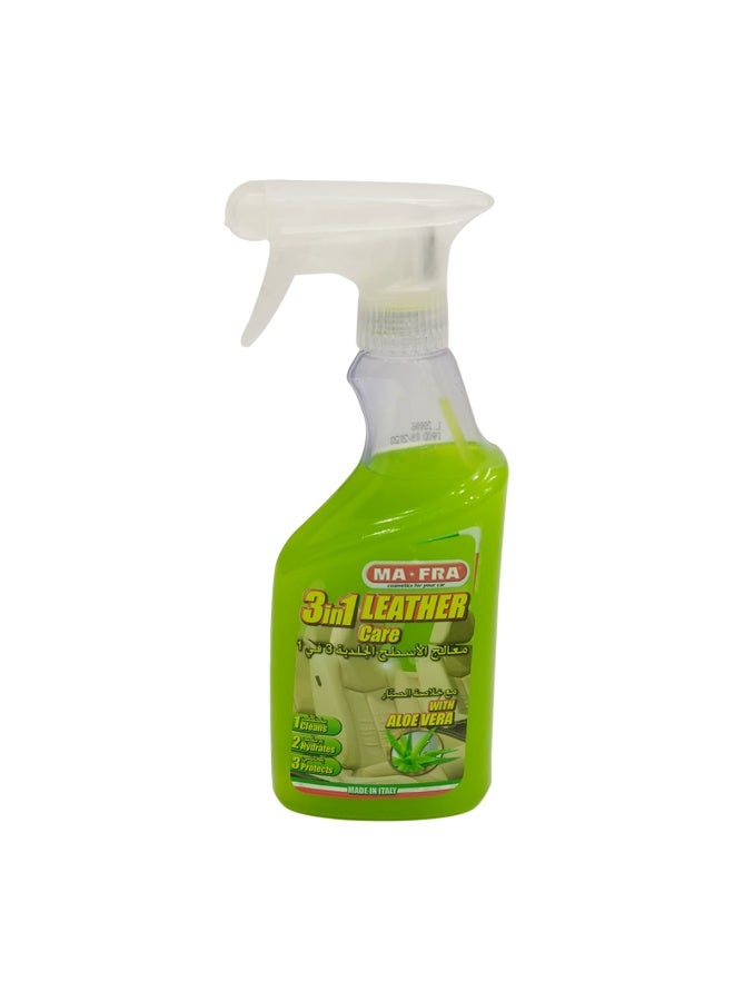 MAFRA 2 PCS Leather Care Cleaner & Conditioner 3 in 1 with Aloe Vera 500ml Car Seat Leather Polish - Image 3