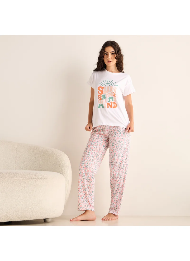 FAV Floral Print Pyjama Set