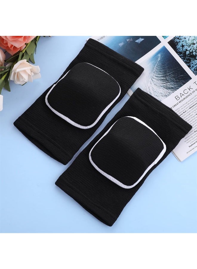 Sibba دعامات كوع ضغط لدعم الذراع للياقة البدنية واقي الذراع والركبة للكرة الطائرة وكرة السلة أكمام كوع قابلة للتنفس للأطفال والرجال والنساء (أسود، 40-75 كجم) - Image 3