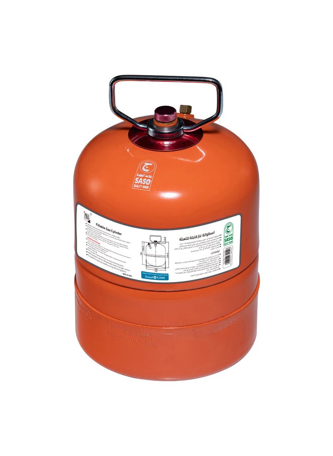 AL SANIDI Gas cylinder for trips , Trips stove, Orang, capacity 1.25 Kg  - Image 2