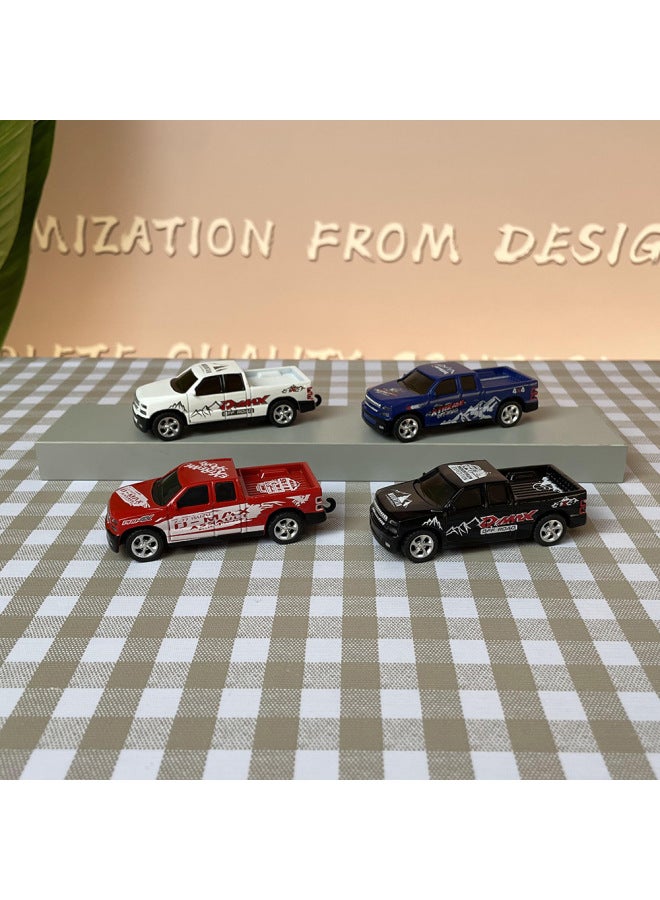 Children's Mini Electric Toy Pickup Truck Car Model With Light Charging Alloy Wireless Remote Control Car-Color:Mt931618Remote Control Car - Image 2
