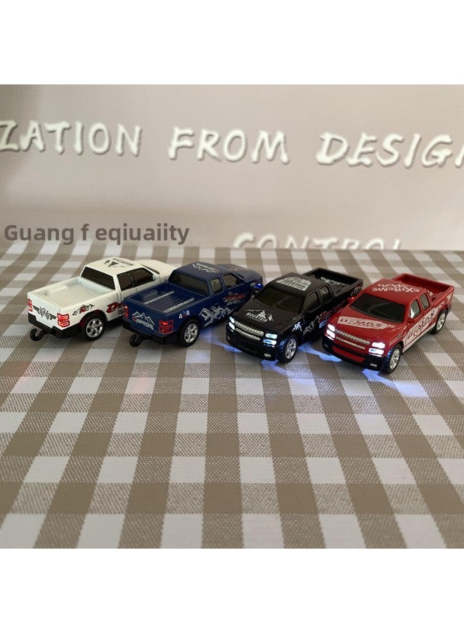 Children's Mini Electric Toy Pickup Truck Car Model With Light Charging Alloy Wireless Remote Control Car-Color:Mt931618Remote Control Car - Image 3