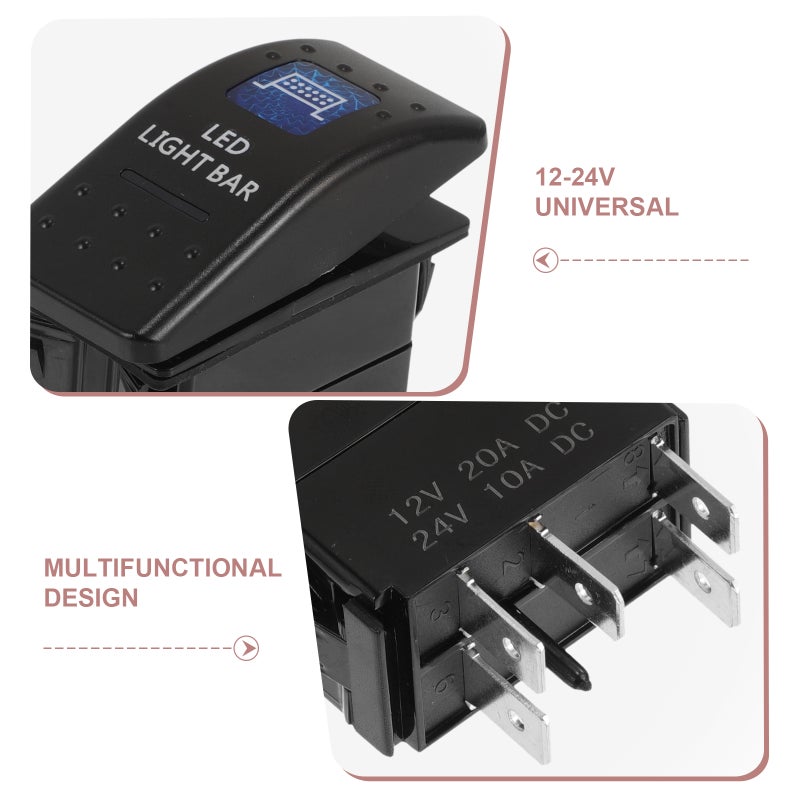 2pcs Switch -off Replacement Switch 12-24v Cars Stereo Rocker Switch - Image 2