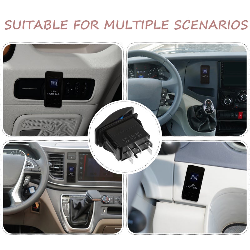 2pcs Switch -off Replacement Switch 12-24v Cars Stereo Rocker Switch - Image 3