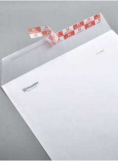 Hispapel Hispapel Envelopes A4 Auto Seal White Color 12 x 10 Inches (1 Pack of 50)  - Image 2