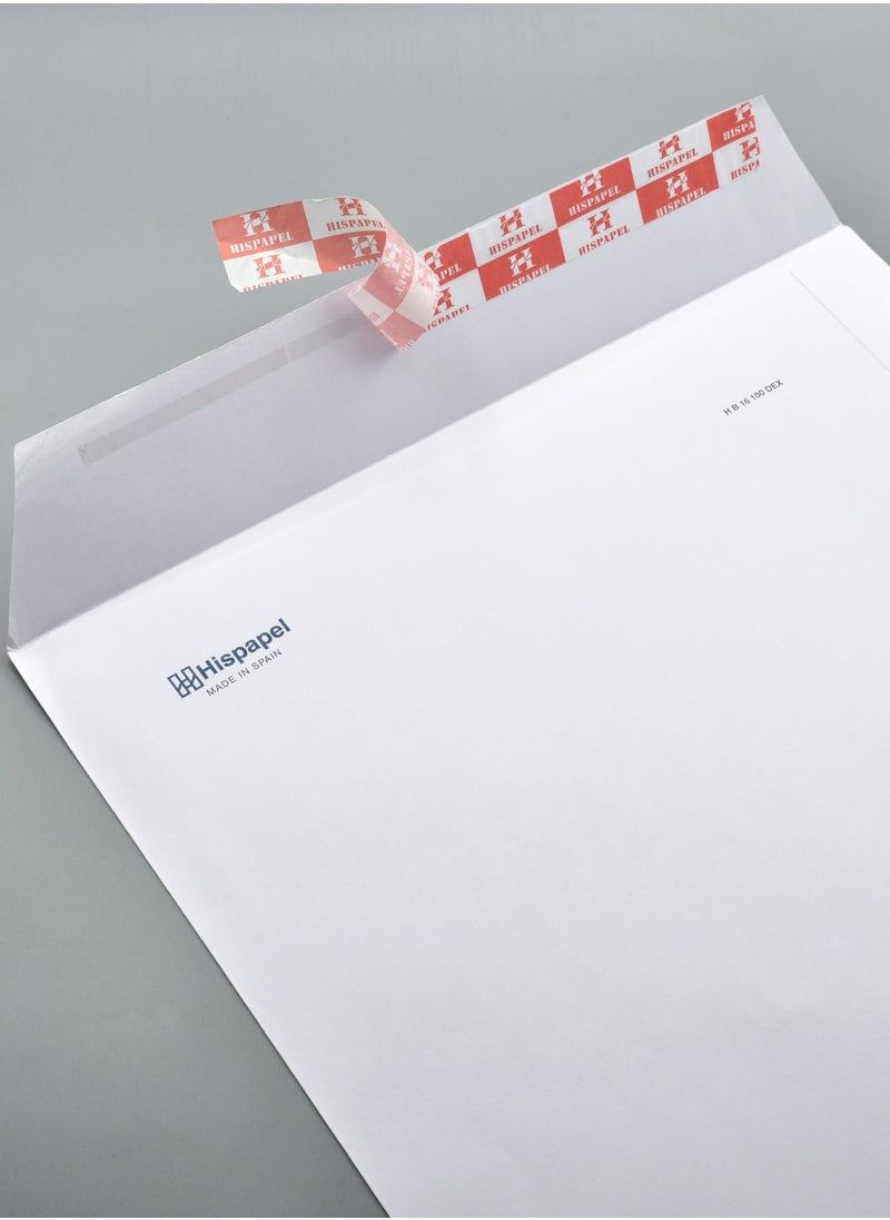 Hispapel - Hispapel Envelopes A4 Auto Seal White Color 12 x 10 Inches (1 Pack of 50) - Image 1