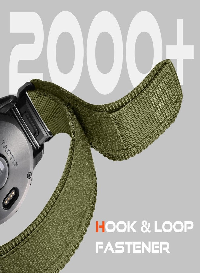 Bandletic سوار Bandletic المغناطيسي بمشبك Fidlock V متوافق مع ساعات Garmin، سوار معصم سهل التركيب مقاس 26 مم، سوار رياضي ناعم من النايلون لساعات Fenix 8 E 51 مم/7X 6X Pro/5X Plus/3 HR/Tactix/Descent/Enduro/Instinct 2X/ Quatix 3 - Image 5