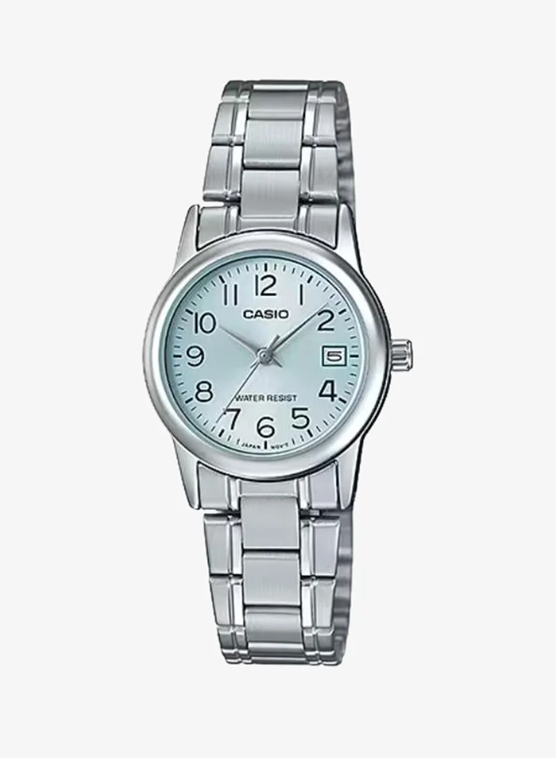 Casio Women's Stainless Steel Analog Watch LTP-V002D-2BUDF - 25 mm