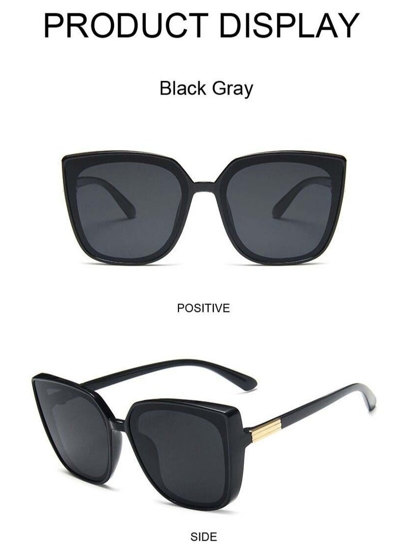 Generic Beach Sunglasses for Women and Men Trendy Oversized Sunglasses Classic Square Sunglasses with glasses box  - Image 4