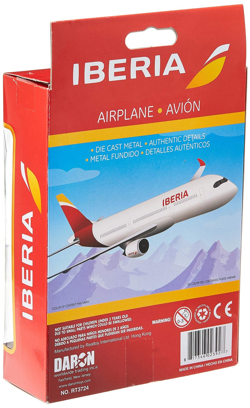 Daron Iberia Single Plane Die-Cast Metal S Airplane Model Toy with Plastic Parts for Kids Ages 3+ - Image 4