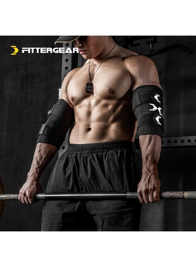 Fittergear واقي كوع اللياقة البدنية للرجال، كم ضاغط لرفع الأثقال، دعامة مفصل احترافية لتدريب القوة - Image 3