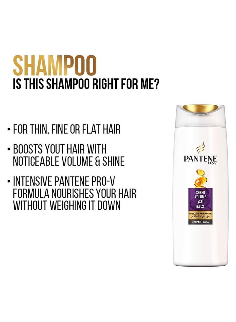 Pantene Sheer Volume Shampoo 390 ml - Image 3