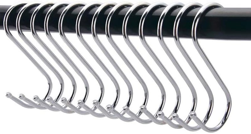 Metal S Hooks 4 72 Inches 25pcs For Kitchen Bathroom Bedroom Storage Multiple Uses - Image 3
