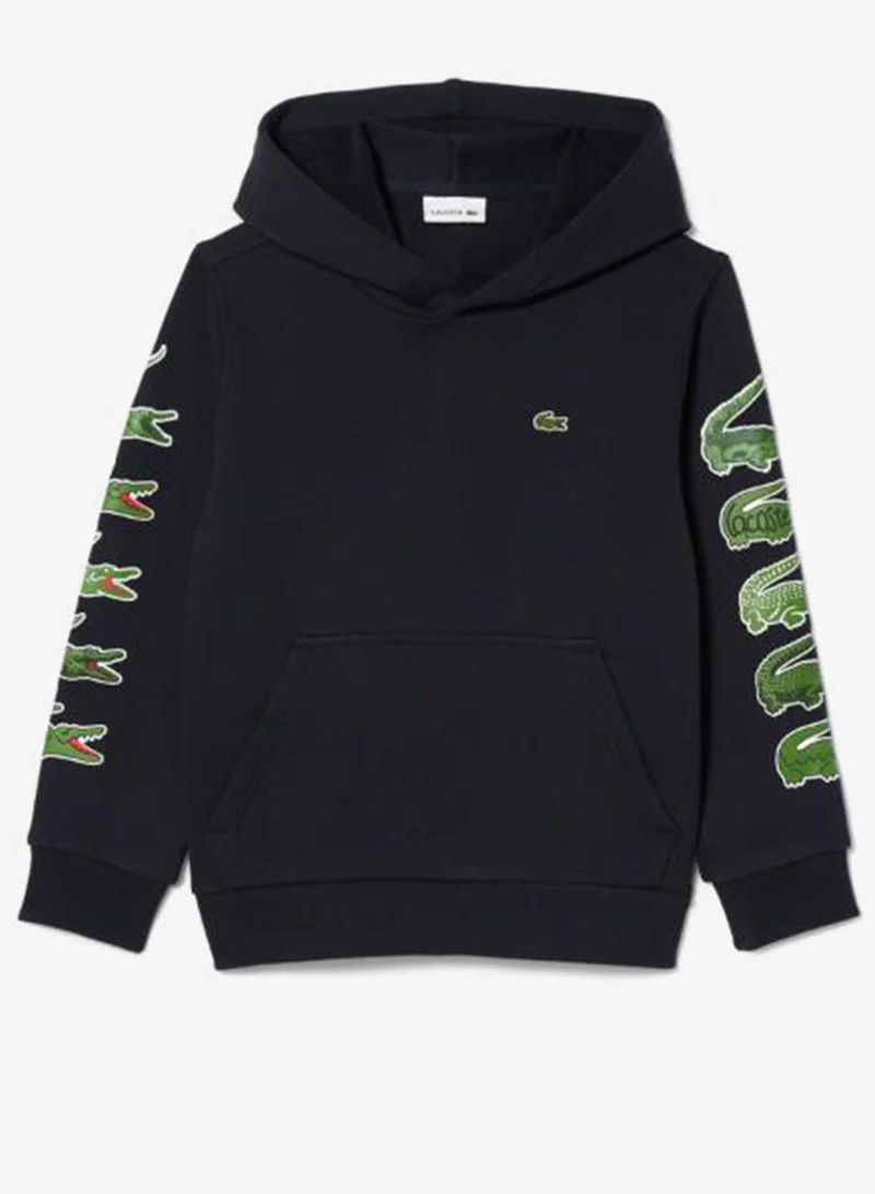 لاكوست هودي مزين بشعار العلامة التجارية للأطفال