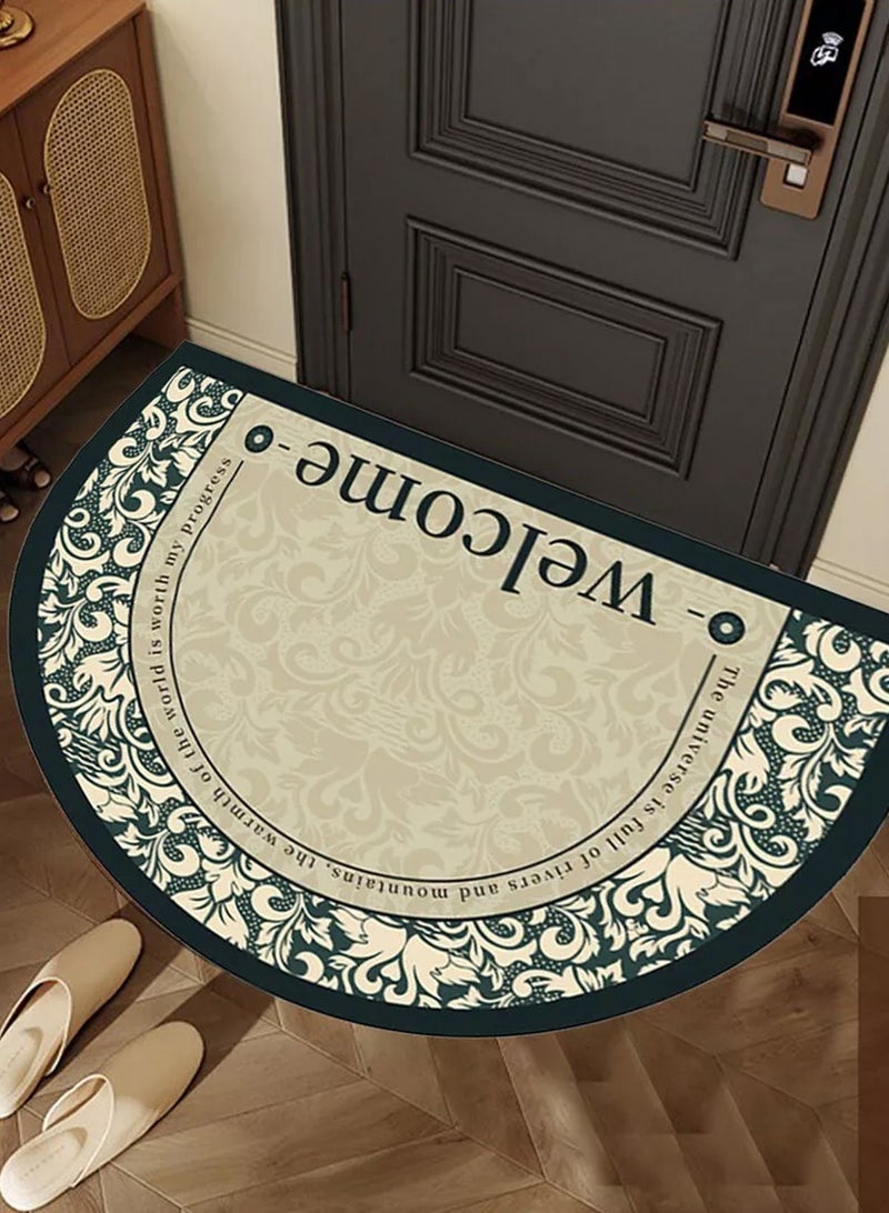 LOOPITYS 50x80cmHalf Circle Rug Front Personalised Doormats Entrance Door Welcome Indoor Mats Round Outdoor Outside Inside Rug for Back Door,carpet - Image 2