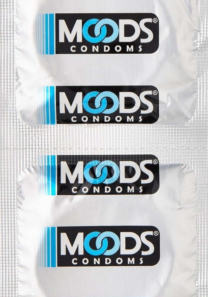 Moods Extra Long Condoms, 12 Pieces, Medium - Image 2